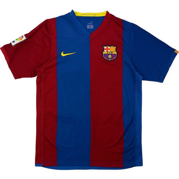 Camiseta Barcelona Primera equipo Retro 2006 2007 Azul Rojo